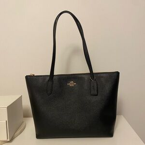 Coach leather tote bag